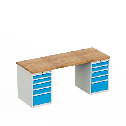 Werkbank mit Schubladenschrank HD_2055