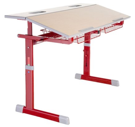 Schüler-Zweier-Tisch SRFKD, höhenverstellbar - 3