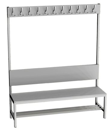 Garderobenbank  LAV 15V - Breite 1500 mm