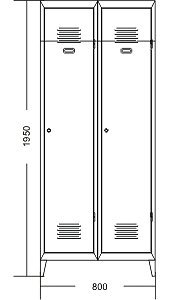 Garderobenschrank  A5057 - 2