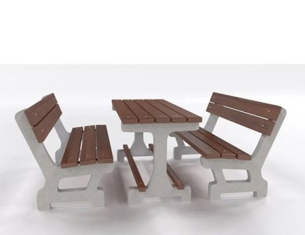 Gartenmöbelset Golem, aus Beton - 2