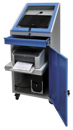 Computer - Schrank SmK 3A,  mit Ventilator und Energieleiste