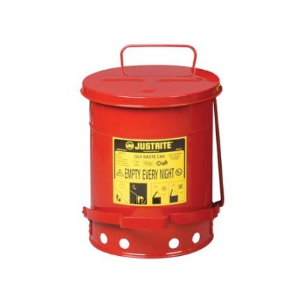 Abfallbehälter für Gefahrstoffe, 34 Liter Volumen