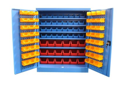 Werkstattschrank Kovos für Sichtlagerkästen SPZ_12_0002_C_VAR_4