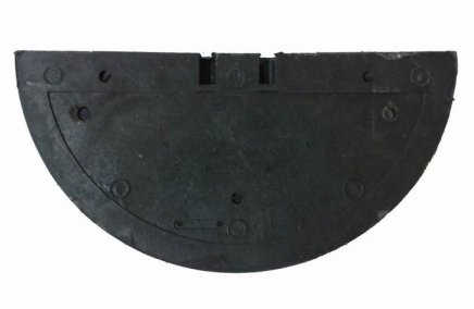 Abschlusselement für Fahrbahnschwellen 30 km/h, schwarz - 3