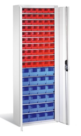 Magazinschrank CP 133113-22, mit Sichtlagerkästen (2 Modelle)