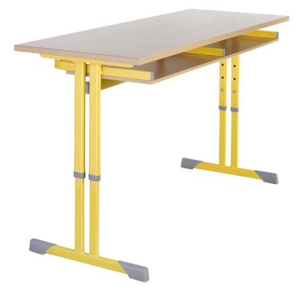 Schüler-Zweier-Tisch SMDKP, höhenverstellbar - 2
