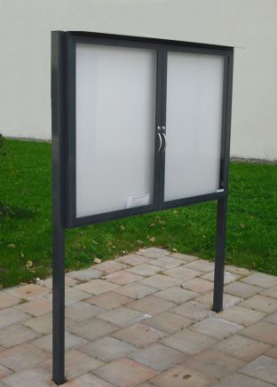 Infovitrine XXL60-24, doppelflügelig, einseitig einsehbar - 4