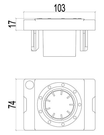 CNC-Werkzeugeinsatz Cyl / VDI 40, Größe E2 - 1