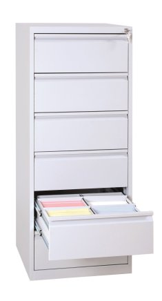 Karteischrank, Format DIN A5, RAL 7035