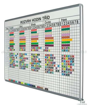 Stundenplan-Tafel (2 Modelle) - 2