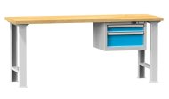 Werkbänke der B Reihe, B x H x T 2500 x 880-890 x 700-800 mm (6 Ausführungen)