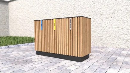 Mülleimer 3-fach, Lamela - 3