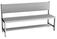 Garderobenbank  LAV 15O - Breite 1500 mm