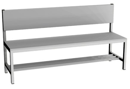 Garderobenbank  LAV 15O - Breite 1500 mm