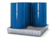 Auffangwanne mit Rost classic-line, für 4 Fässer