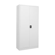 Blechschrank mit Einlegetüren C01 Weiß