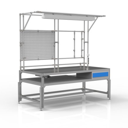 Mechanisch höhenverstellbarer Schweißtisch