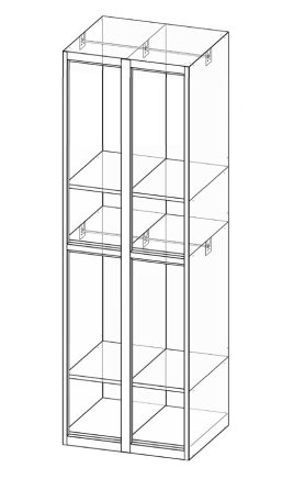 Garderobenschrank XS84-18 - 5