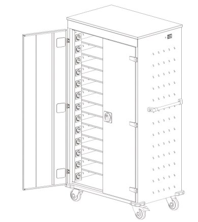 Laptop-Schrank, mobil WNL 213+ - 7