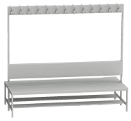 Garderobenbank LAV 20V2 - Breite 2000 mm