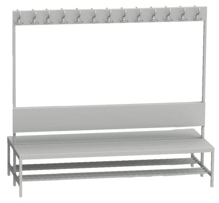 Garderobenbank LAV 20V2 - Breite 2000 mm