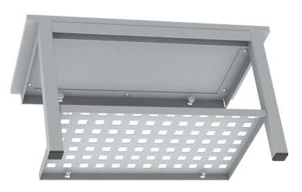 Garderobenschrank mit vorgebauter Sitzbank und mit Schuhrost SALP32_B - 7