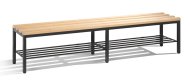 Garderobenbank CP 8052-010 mit Schuhrost, Breite 1960 mm