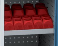 Fachboden für CNC-Werkzeugeinsätze NCS POL 02