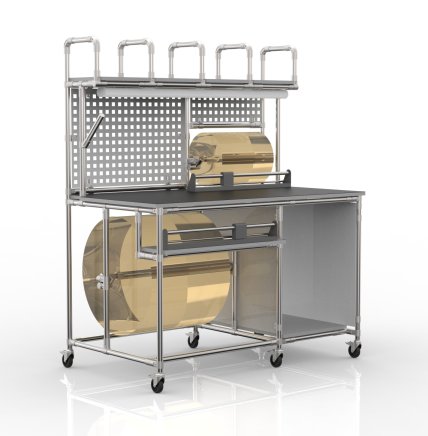 Universeller Packtisch 23020154, 2x Schneidegerät - 4