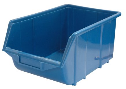 Sichtlagerkästen Ecobox large,  Farbe blau