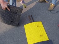 Stahlstrebe für Fahrbahnschweller 30 km/h