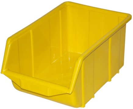 Sichtlagerkästen Ecobox large,  Farbe gelb