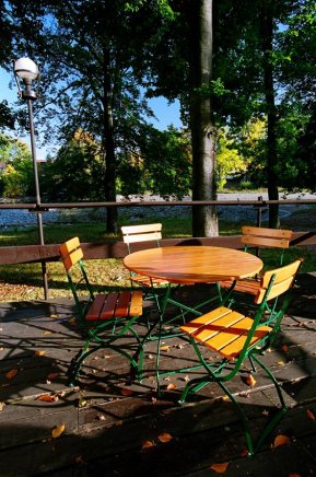 Gartenmöbel-Set, 1x Tisch Klassik, 4x Stuhl Arnika - 3