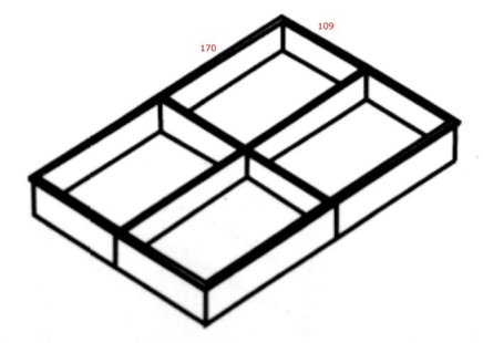 Schubladeneinsatz aus Kunststoff 227P5 - 2