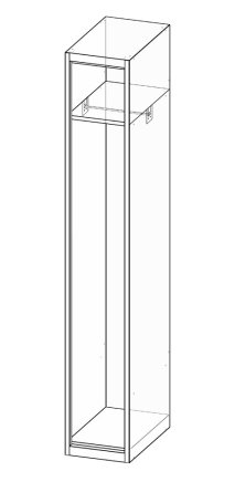 Garderobenschrank XS31-18 - 3