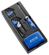 Set mit Stiftschlüsseln und Schraubendrehern