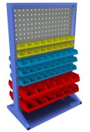 Stellwand mit Sichtlagerkästen  PSZ_22_A_VAR_4