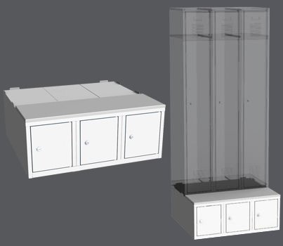 Untergebaute Box LBX 33A - 900 mm