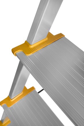 Stufenstehleiter DR-AL-D3-MAX, einseitig begehbar (3 Modelle) - 2