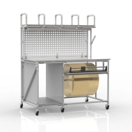 Packtisch mit Schneidgerät