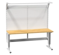 Elektrisch einstellbarer Tisch mit Aufbau (2 Modelle)