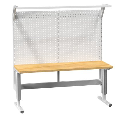 Elektrisch einstellbarer Tisch mit Aufbau (2 Modelle)