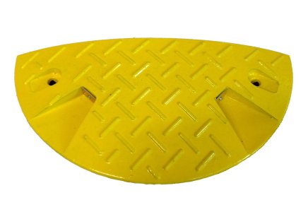 Abschlusselement für Fahrbahnschwellen 20 km/h, gelb - 2