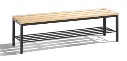 Garderobenbank CP 8051-010, mit Schuhrost, Breite 1500 mm