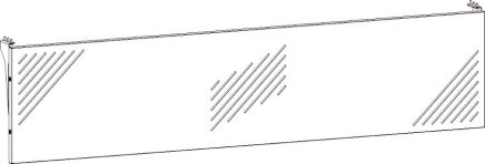 Knieraumblende für Bürotische Stb Comfort der Breite 1000 mm - 5