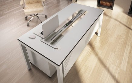 Knieraumblende für Bürotische Stb Comfort der Breite 1000 mm - 3