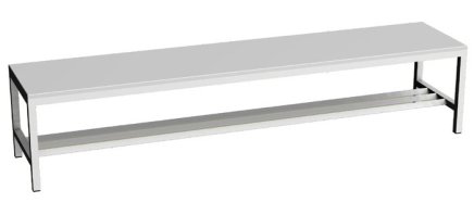 Garderobenbank  LAV 20A - Breite 2000 mm