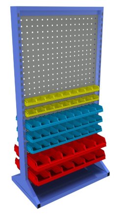 Stellwand mit Sichtlagerkästen, PSZ_23_A_VAR_5