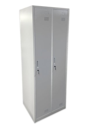 Metallkleiderschrank zweiteilig mit Vorhängeschlossverschluss - 2